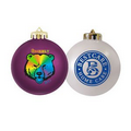 Full Color Direct Round Shatterproof Ornament (3 1/4")